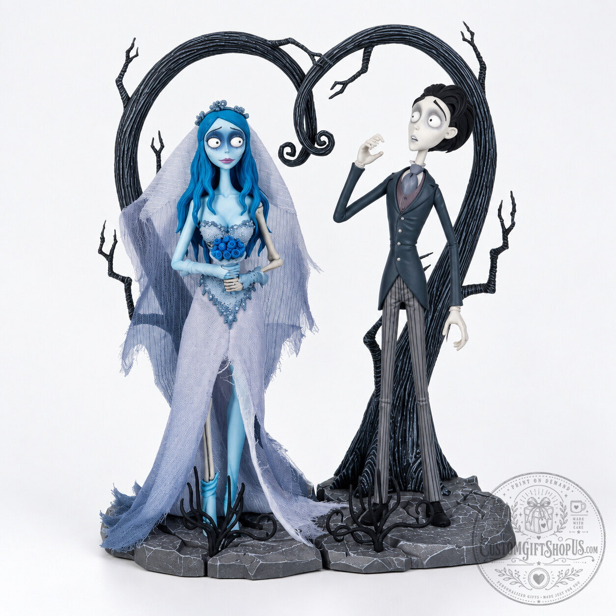 Corpse Bride Emily & Victor SFC Figures – Gothic PVC Collectible Set