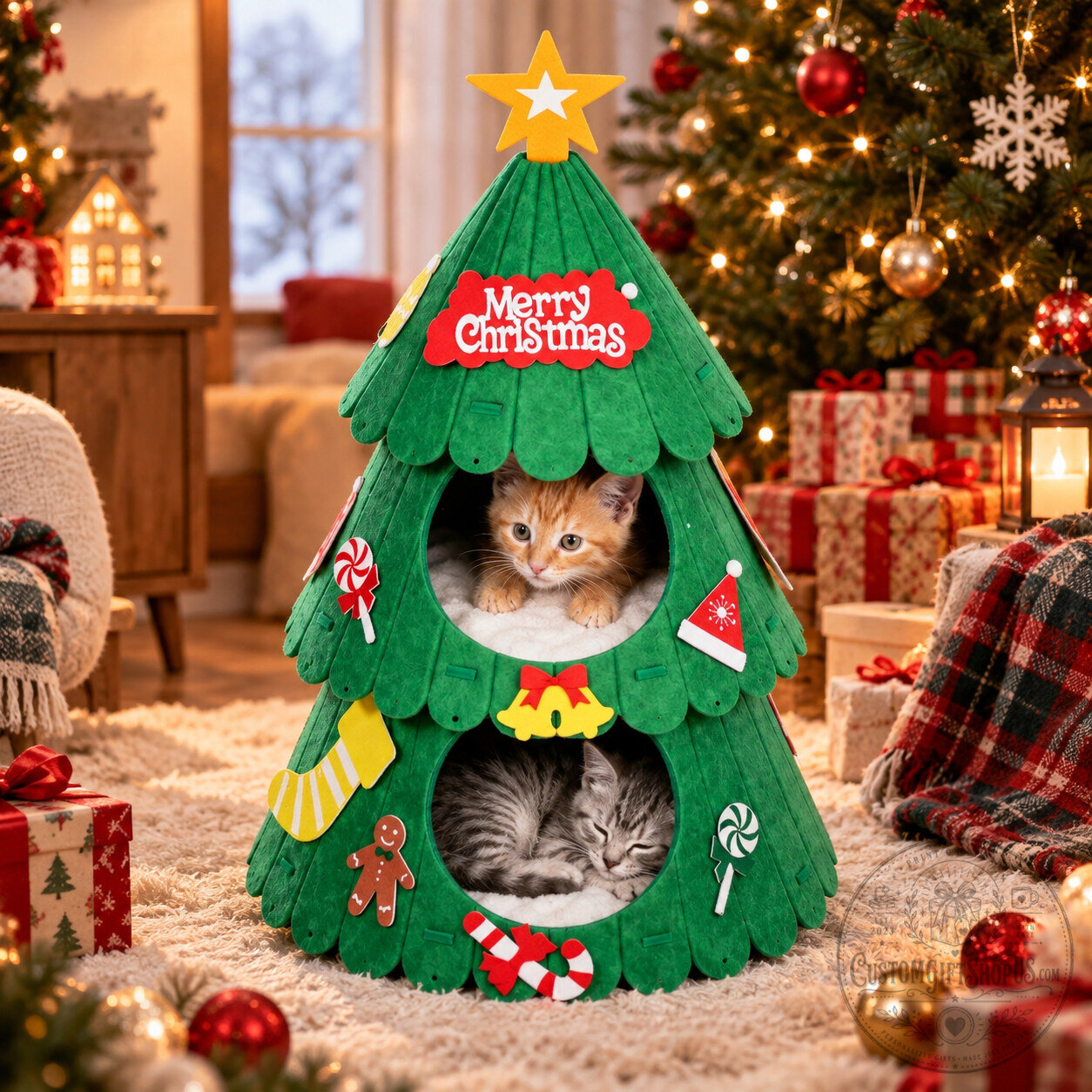 Christmas Cat Bed Special Edition – Cozy Holiday Pet Bed for Cats | Festive Christmas Pet Home Decor Christmas Cat Bed Special Edition – Cozy Holiday Pet Bed for Cats | Festive Christmas Pet Home Decor