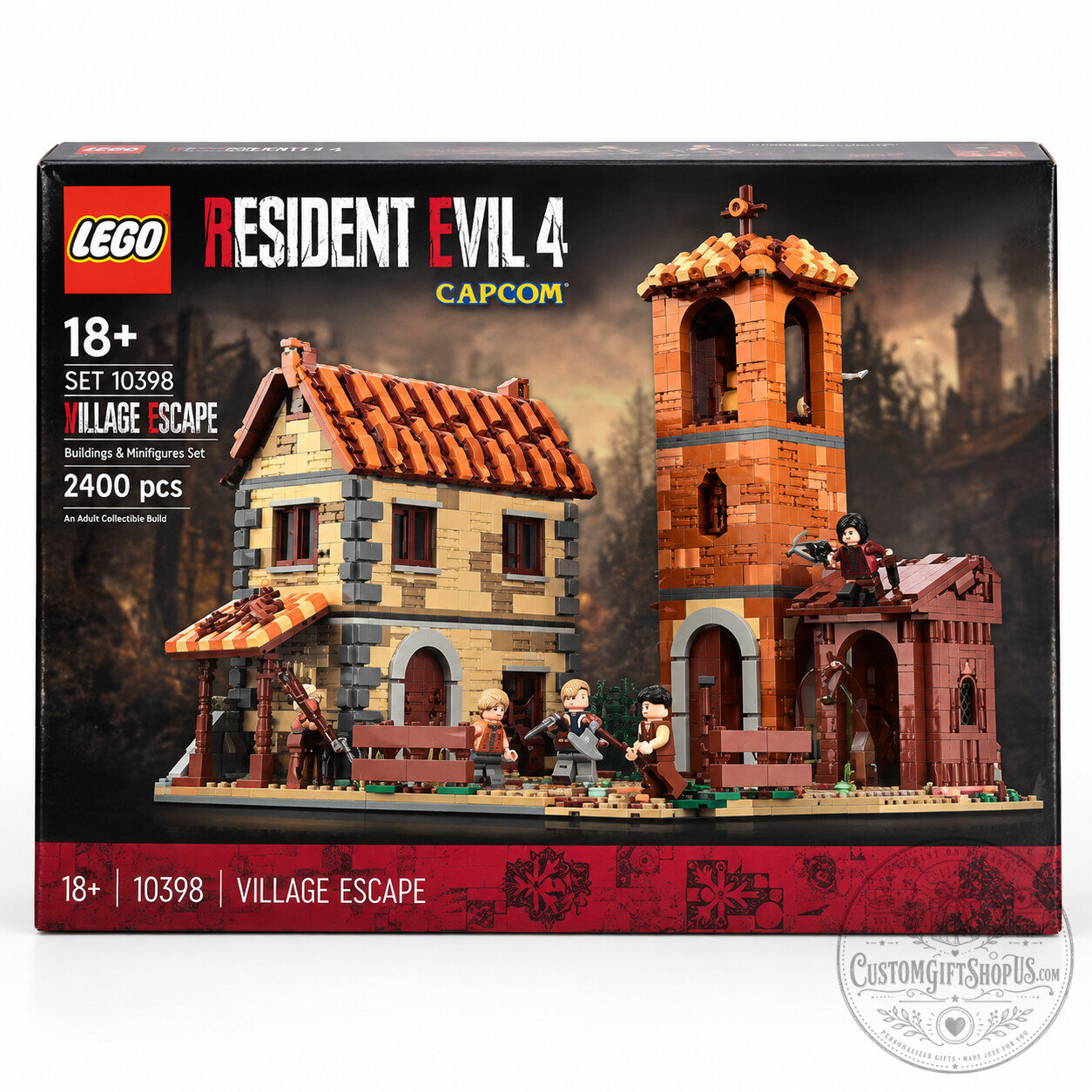 LEGO Resident Evil 4 Remake Set – Leon Kennedy Survival Horror Building Kit | Resident Evil 4 Inspired Collector Display