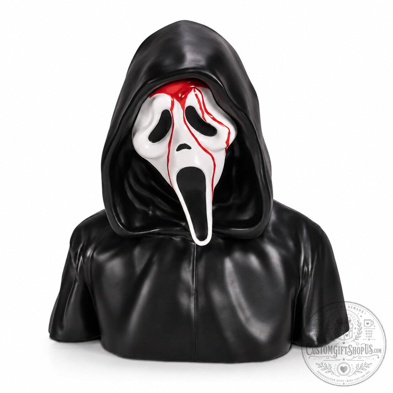 Scream 7 Ghostface Bust Popcorn Bucket – Horror Movie Collectible Container | Slasher Display Decor