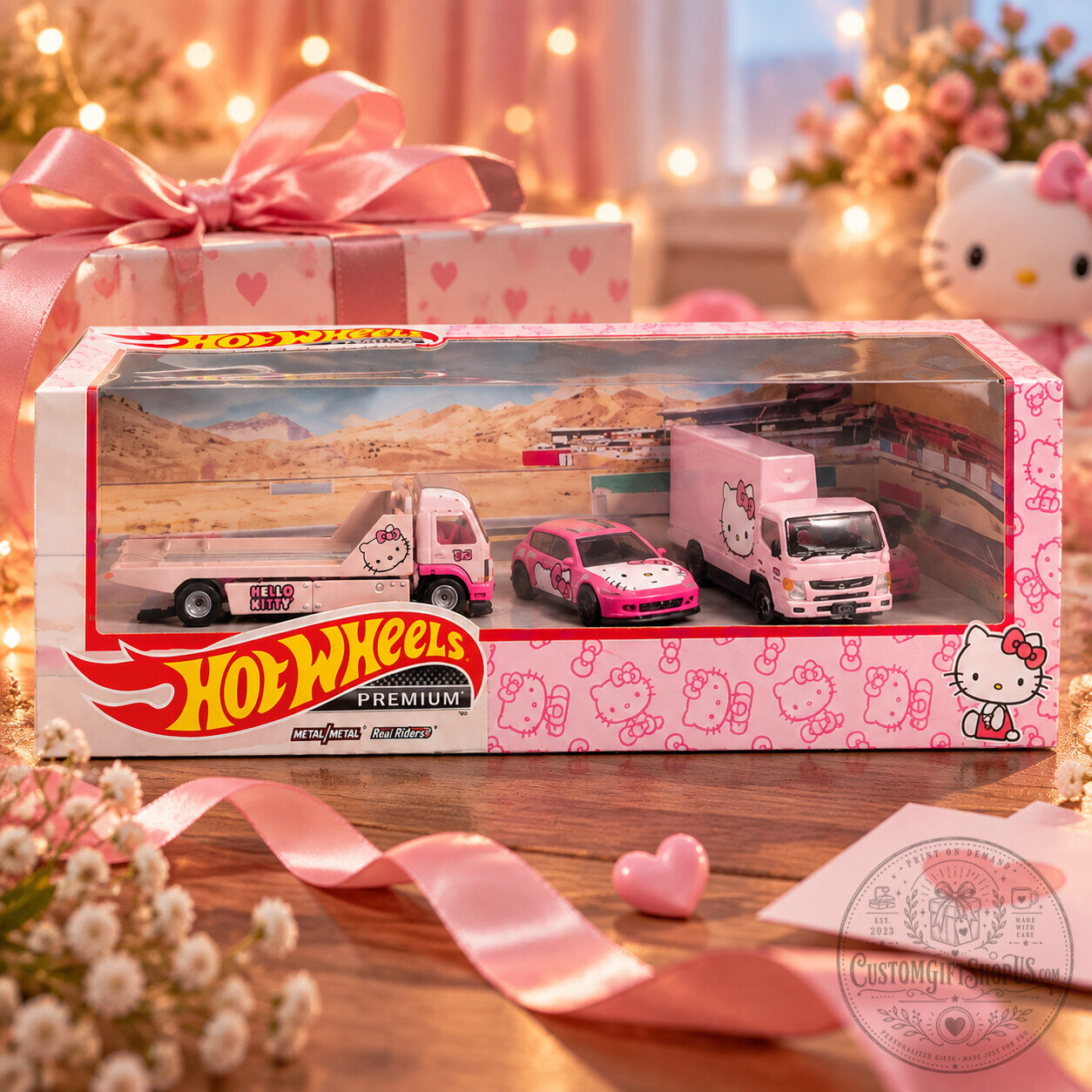Hello Kitty Hot Wheels Custom Pack – Sanrio Inspired Mini Car Collectible Set | Cute Racing Character Display Hello Kitty Hot Wheels Custom Pack – Sanrio Inspired Mini Car Collectible Set | Cute Racing Character Display