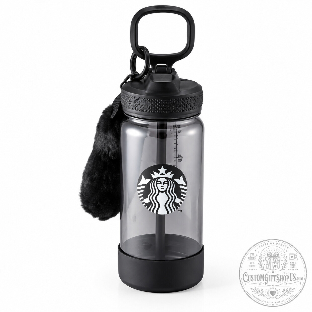 Starbucks Black Cat Tail Cold Water Bottle 18oz – Halloween Cat Drinkware | Cute Coffee Lover Collectible Bottle