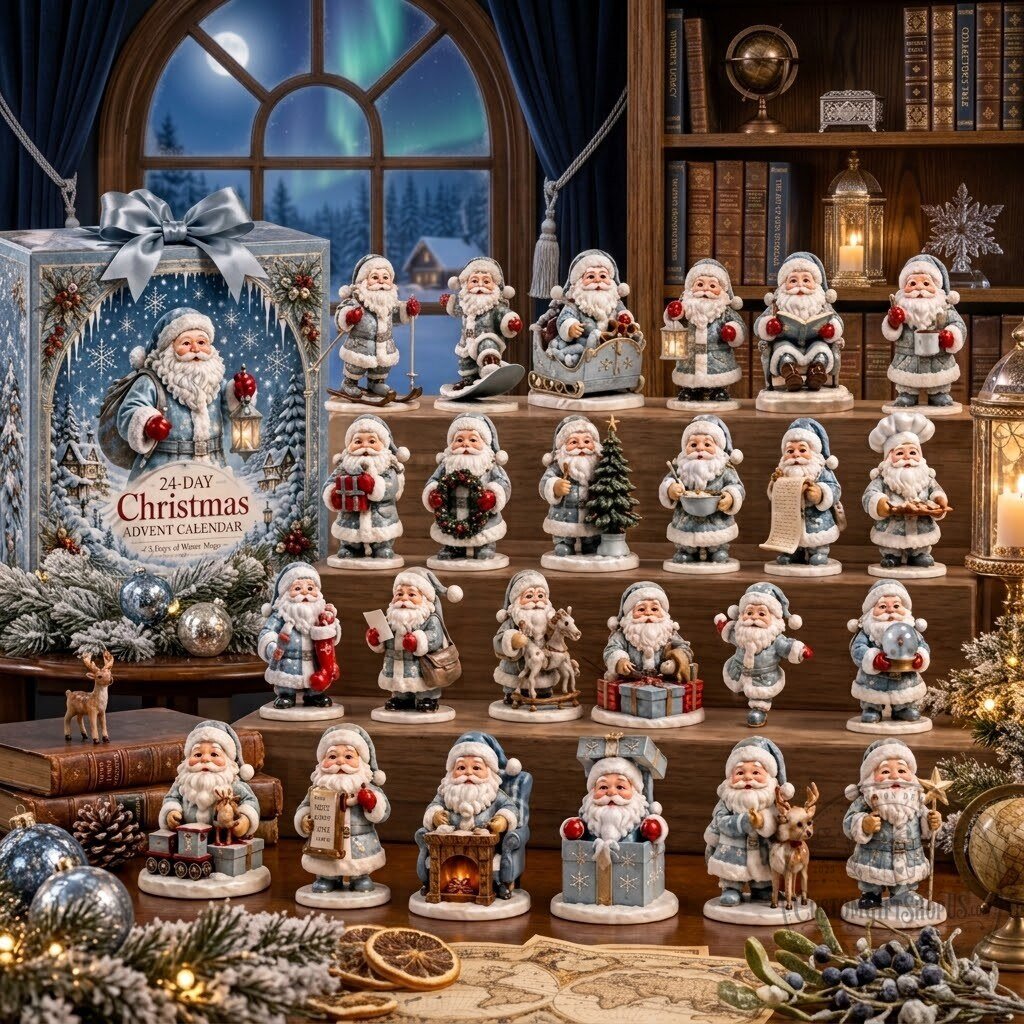 Icy Santa Claus Advent Calendar 2026 – Christmas Countdown Gift Box | Frosty Winter Wonderland Holiday Decor Icy Santa Claus Advent Calendar 2026 – Christmas Countdown Gift Box | Frosty Winter Wonderland Holiday Decor