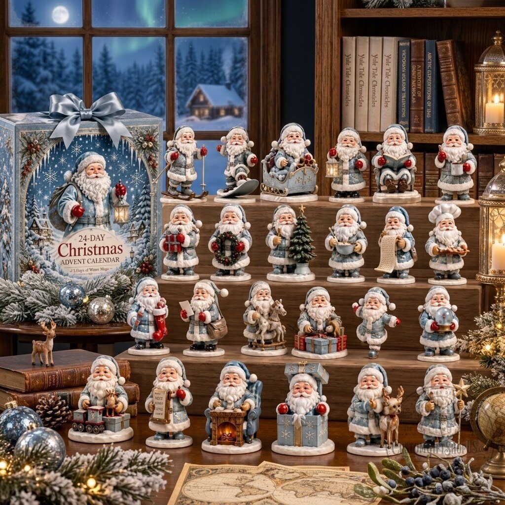 Icy Santa Claus Advent Calendar 2026 – Christmas Countdown Gift Box | Frosty Winter Wonderland Holiday Decor Icy Santa Claus Advent Calendar 2026 – Christmas Countdown Gift Box | Frosty Winter Wonderland Holiday Decor