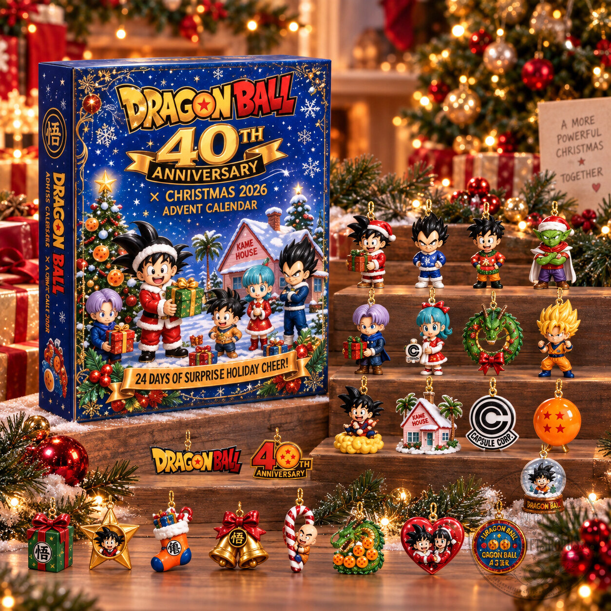 Dragon Ball 40th Anniversary Advent Calendar 2026 – 24-Day Christmas Countdown | Goku Anime Collectible Gift