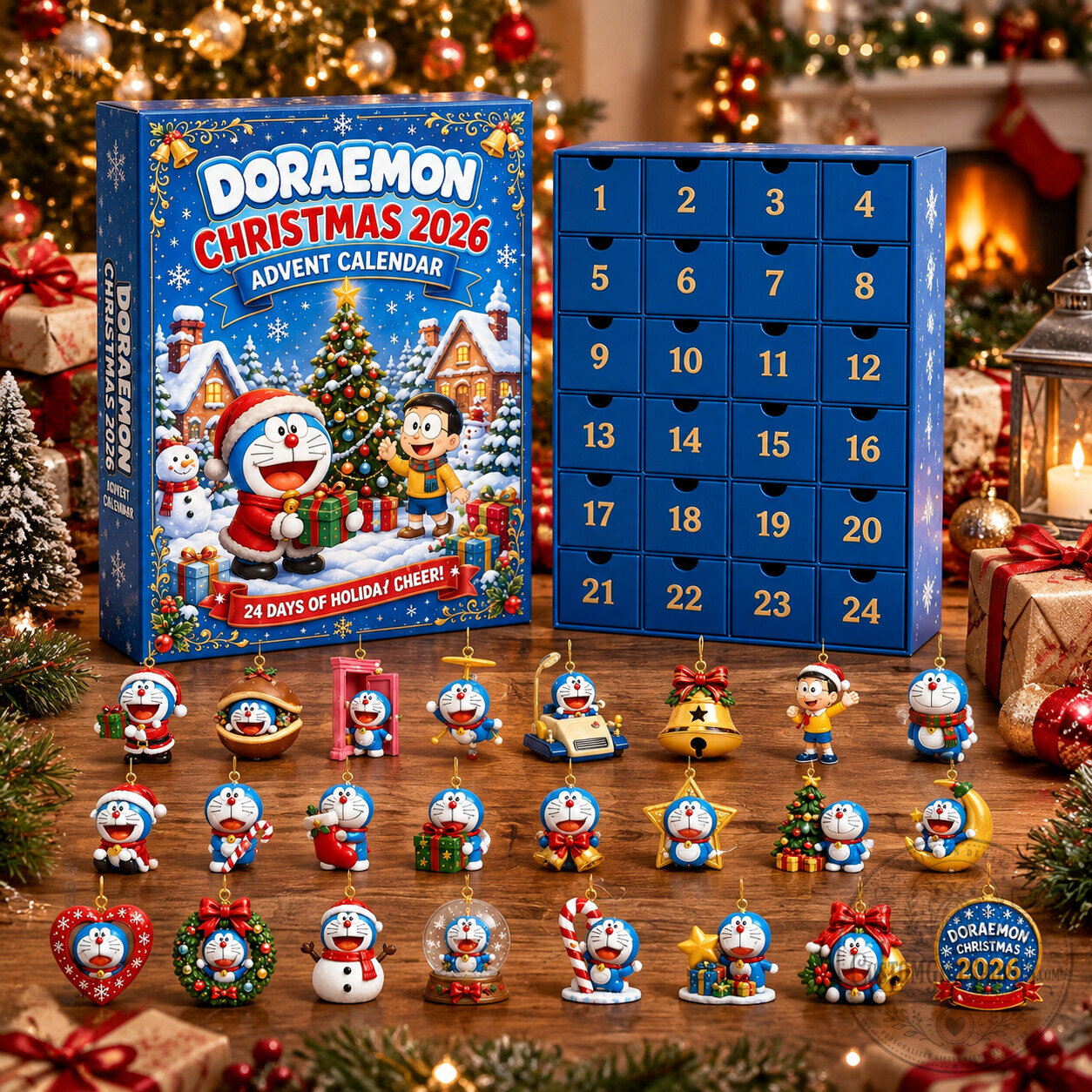 Doraemon Christmas Advent Calendar 2026 – 24-Day Countdown Gift Box | Anime Character Acrylic Collectible Holiday Decor Doraemon Christmas Advent Calendar 2026 – 24-Day Countdown Gift Box | Anime Character Acrylic Collectible Holiday Decor
