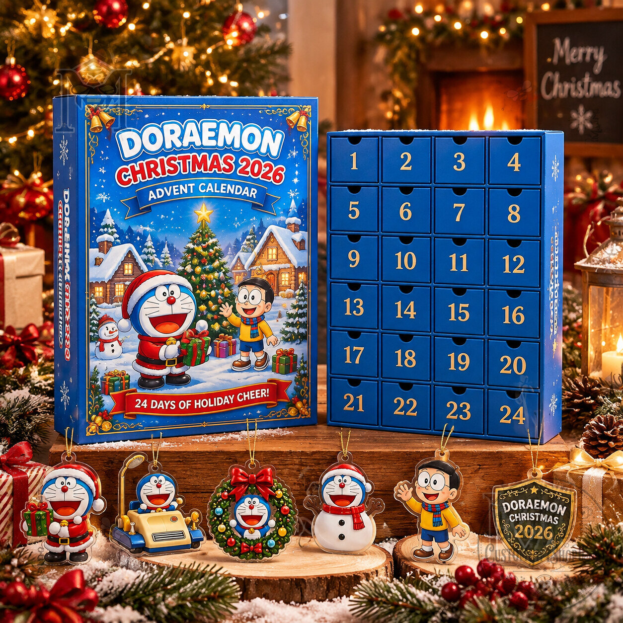Doraemon Christmas Advent Calendar 2026 – 24-Day Countdown Gift Box | Anime Character Acrylic Collectible Holiday Decor Doraemon Christmas Advent Calendar 2026 – 24-Day Countdown Gift Box | Anime Character Acrylic Collectible Holiday Decor