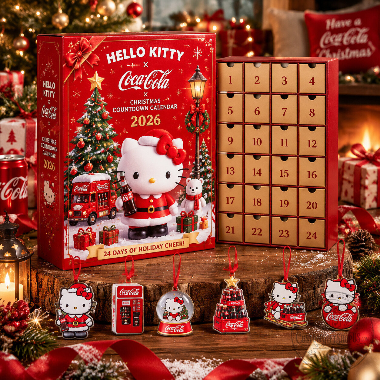 Hello Kitty x Coca-Cola Christmas Advent Calendar 2026 – 24-Day Holiday Countdown | Sanrio Coke Collectible Gift Box Hello Kitty x Coca-Cola Christmas Advent Calendar 2026 – 24-Day Holiday Countdown | Sanrio Coke Collectible Gift Box