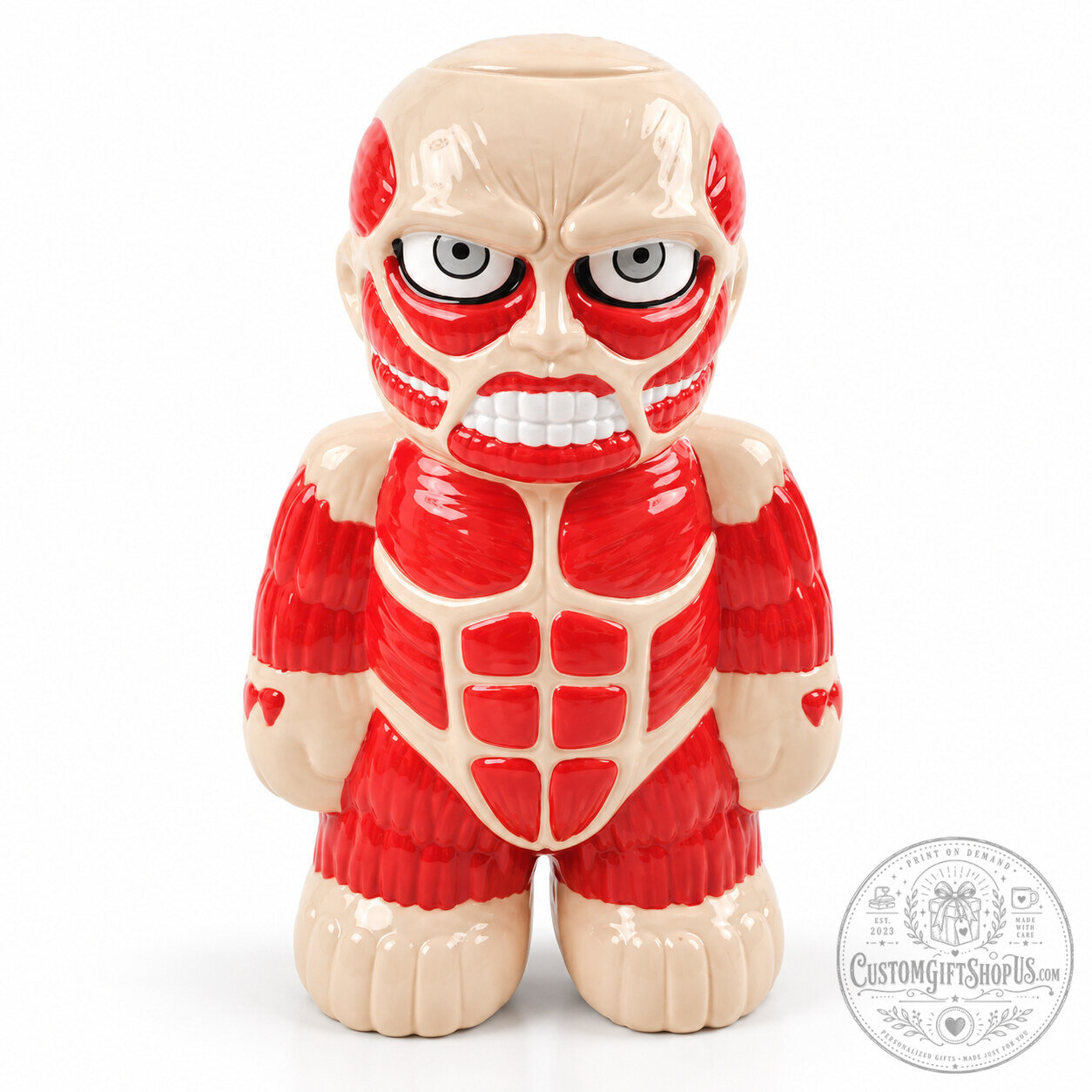 Colossal Titan Ceramic Mug – Attack on Titan Anime Coffee Cup | Giant Titan Inspired Drinkware