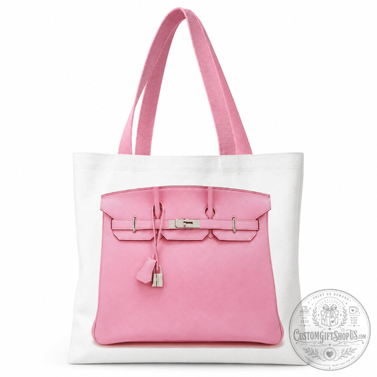 White Canvas Grocery Tote Bag – Embossed Luxury Handbag Inspired Design | Reusable Shopping Carryall White Canvas Grocery Tote Bag – Embossed Luxury Handbag Inspired Design | Reusable Shopping Carryall