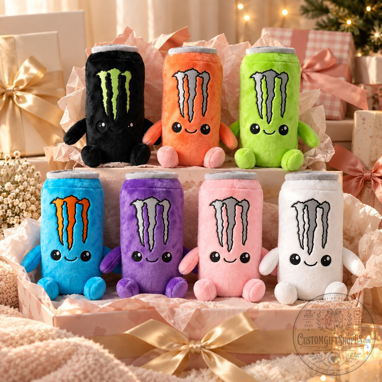Cute Energy Drink Plush – Kawaii Can Stuffed Toy | Colorful Beverage Plushie for Gamers & Collectors Cute Energy Drink Plush – Kawaii Can Stuffed Toy | Colorful Beverage Plushie for Gamers & Collectors