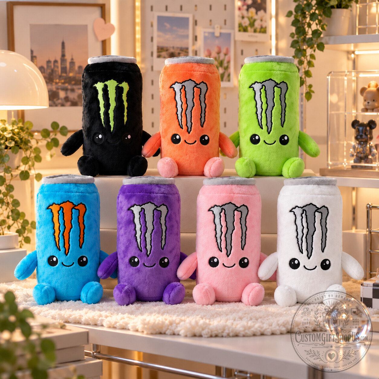 Cute Energy Drink Plush – Kawaii Can Stuffed Toy | Colorful Beverage Plushie for Gamers & Collectors Cute Energy Drink Plush – Kawaii Can Stuffed Toy | Colorful Beverage Plushie for Gamers & Collectors