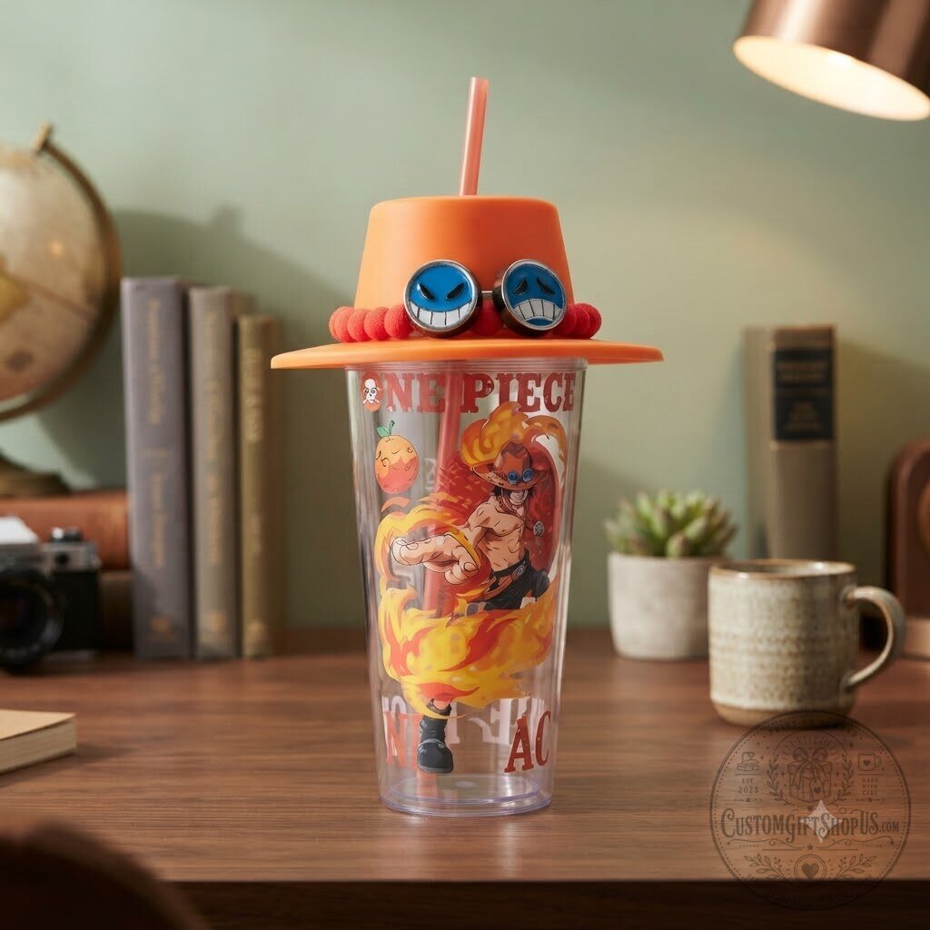 Portgas D. Ace Straw Tumbler – MINISO x One Piece Anime Drinkware | Fire Fist Ace Collectible Cup Portgas D. Ace Straw Tumbler – MINISO x One Piece Anime Drinkware | Fire Fist Ace Collectible Cup