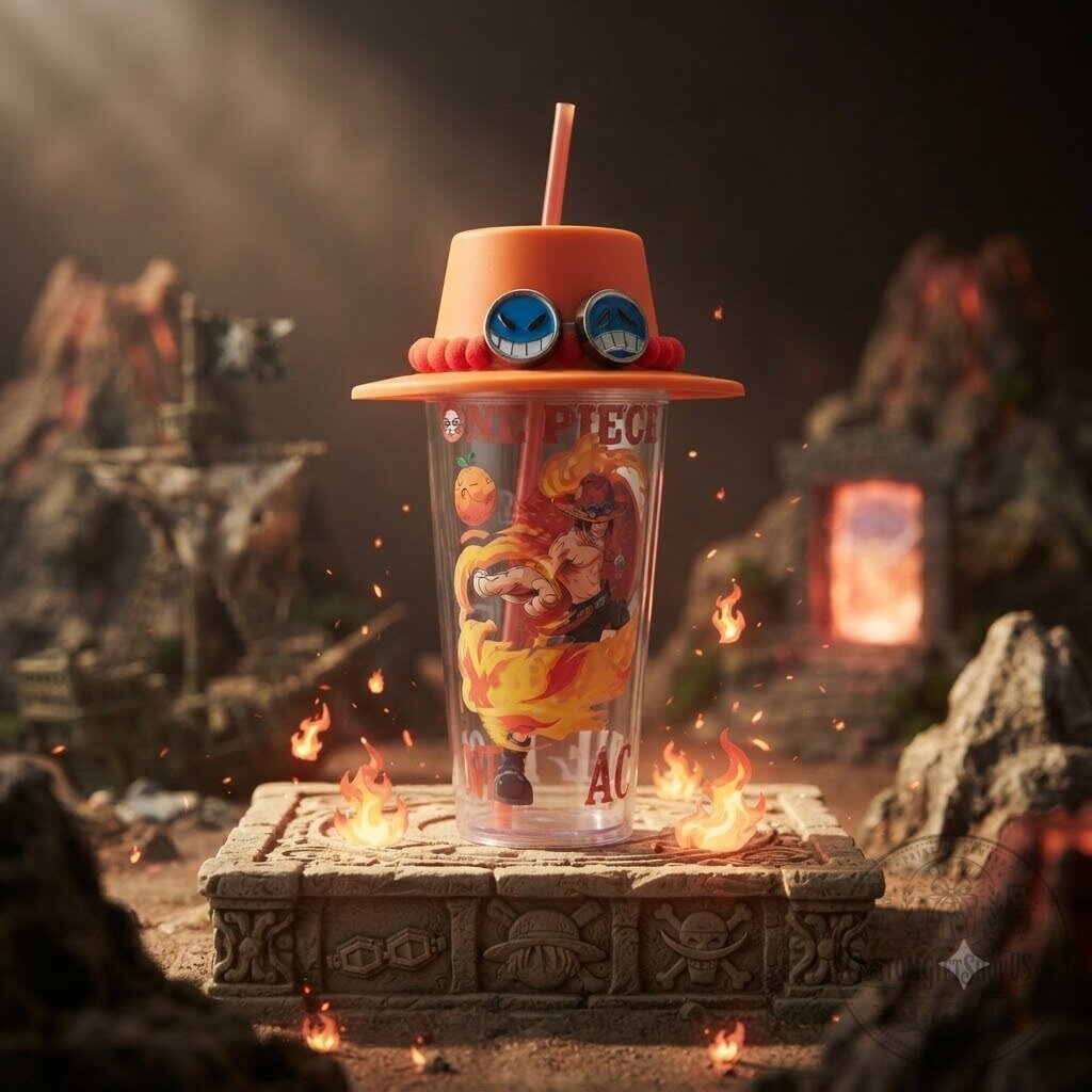 Portgas D. Ace Straw Tumbler – MINISO x One Piece Anime Drinkware | Fire Fist Ace Collectible Cup Portgas D. Ace Straw Tumbler – MINISO x One Piece Anime Drinkware | Fire Fist Ace Collectible Cup