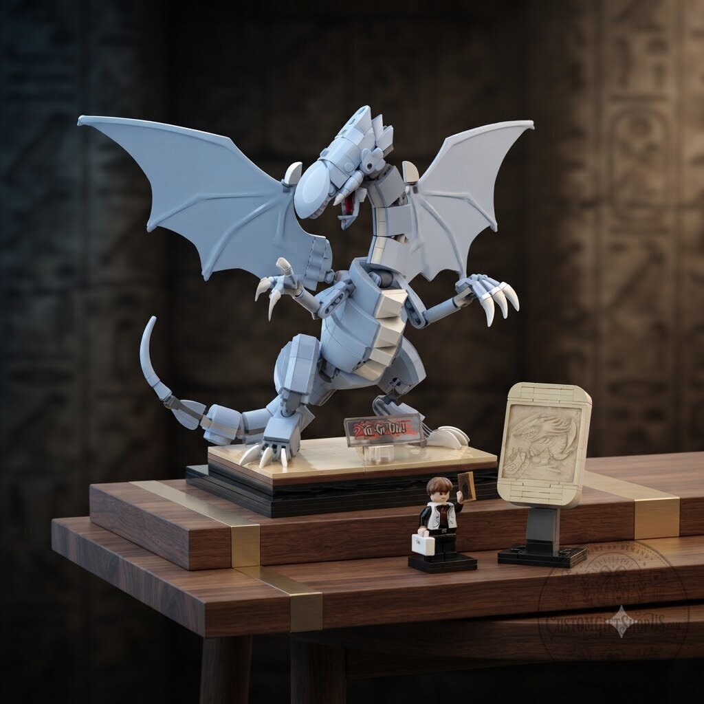 Blue-Eyes White Dragon LEGO Yu-Gi-Oh! Duel Display