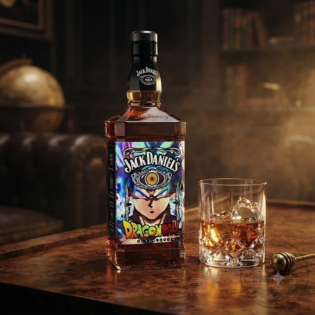 Dragon Ball Z Jack Daniel’s Whiskey Bottle Collectible