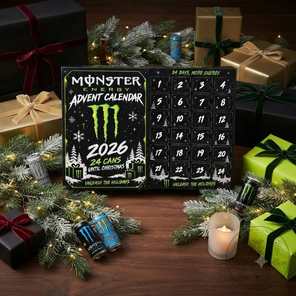 Monster Energy Advent Calendar 2026 – 24 Day Christmas Countdown Gift | Energy Drink Fan Holiday Collectible Monster Energy Advent Calendar 2026 – 24 Day Christmas Countdown Gift | Energy Drink Fan Holiday Collectible