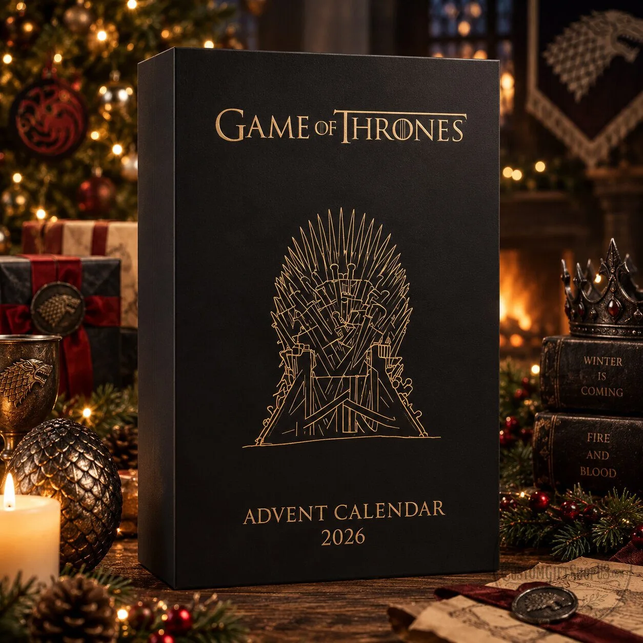 Game of Thrones Advent Calendar 2026 – 24 Day Christmas Countdown Gift | Westeros Collectible & Fan Holiday Decor