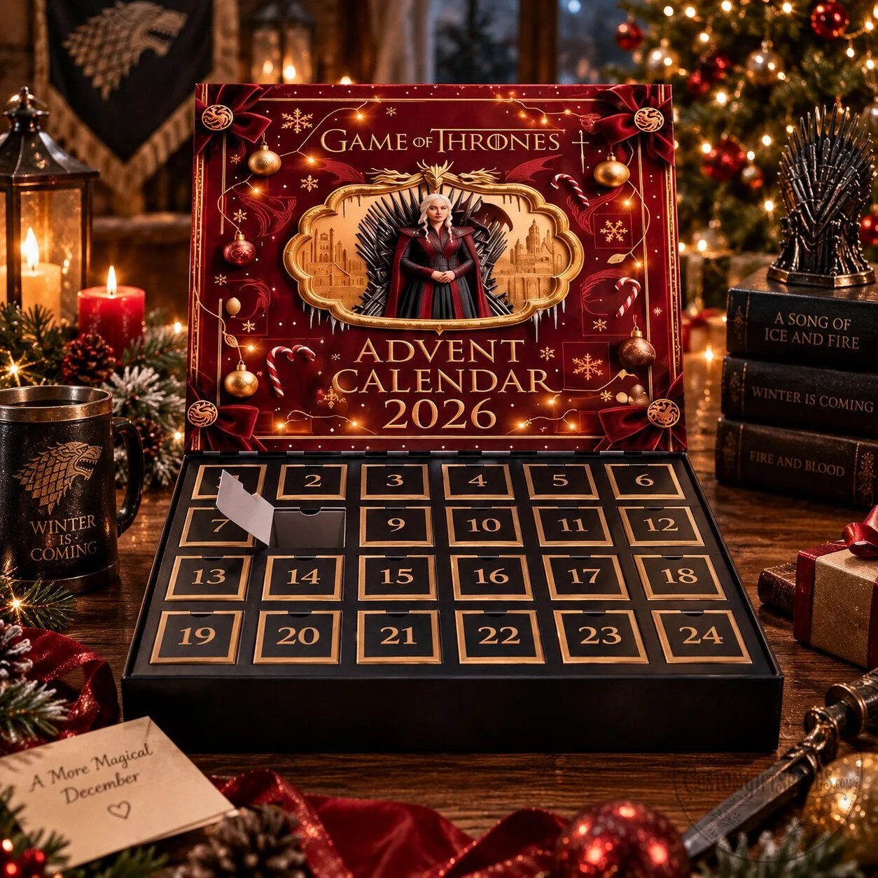 Game of Thrones Advent Calendar 2026 – 24 Day Christmas Countdown Gift | Westeros Collectible & Fan Holiday Decor Game of Thrones Advent Calendar 2026 – 24 Day Christmas Countdown Gift | Westeros Collectible & Fan Holiday Decor