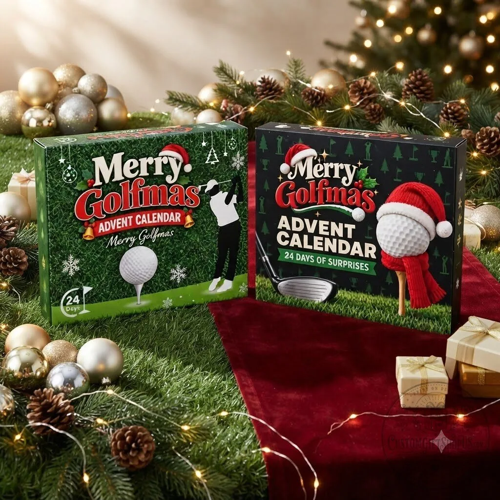 Merry Golfmas Advent Calendar 2026 – 24 Day Christmas Countdown Gift | Golf Lover Holiday Collectible