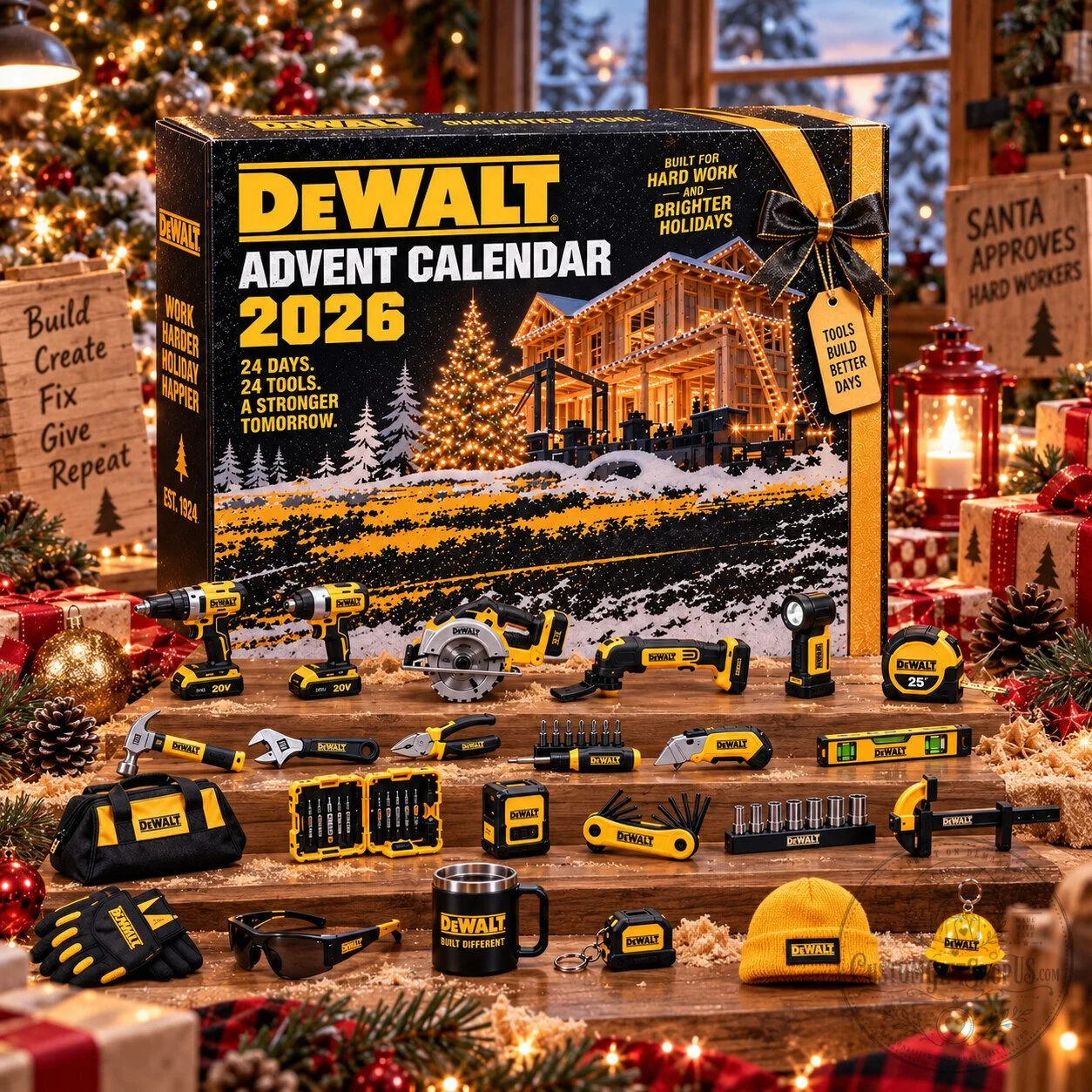 DeWALT Inspired Advent Calendar 2026 – 24 Days of Tools Christmas Countdown | DIY & Tradesman Holiday Gift DeWALT Inspired Advent Calendar 2026 – 24 Days of Tools Christmas Countdown | DIY & Tradesman Holiday Gift