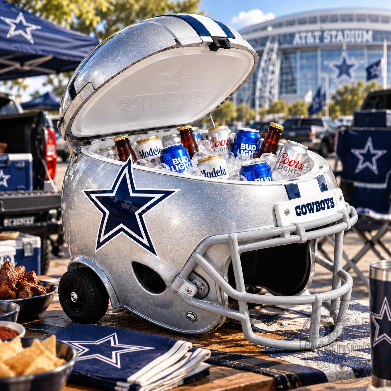 Dallas Cowboys Football Helmet Rolling Cooler 2026 – Wheeled Tailgate Ice Chest | Cowboys Fan Party Cooler Dallas Cowboys Football Helmet Rolling Cooler 2026 – Wheeled Tailgate Ice Chest | Cowboys Fan Party Cooler