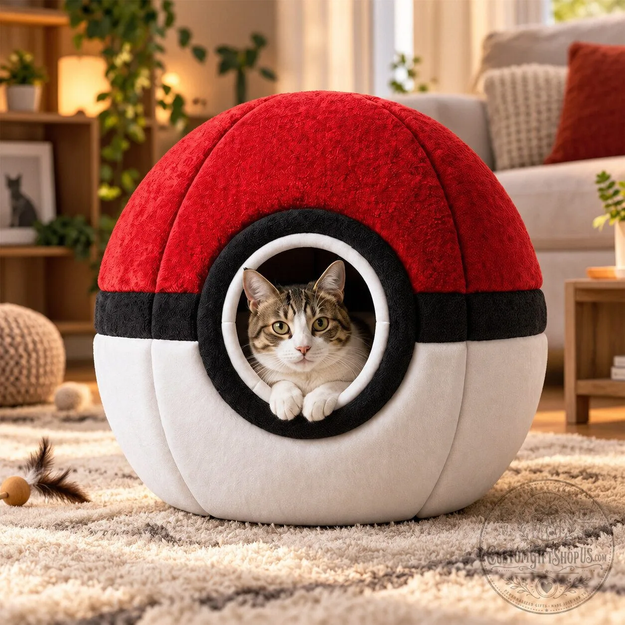 Pokemon Pikachu Charizard Snorlax Poke Ball Pet Bed – Cozy Cat & Dog Cushion | Cute Anime Pet Gift