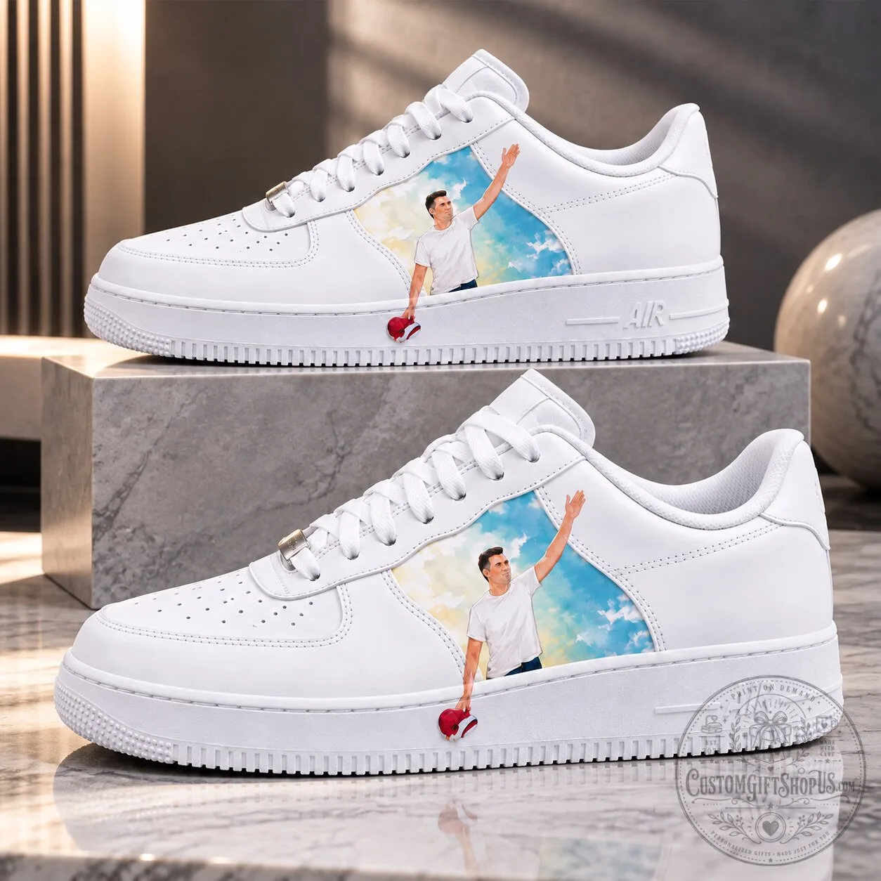 Charlie Kirk Air Force 1 Sneakers – Erika Kirk Tribute Custom Shoes | Memorial Footwear