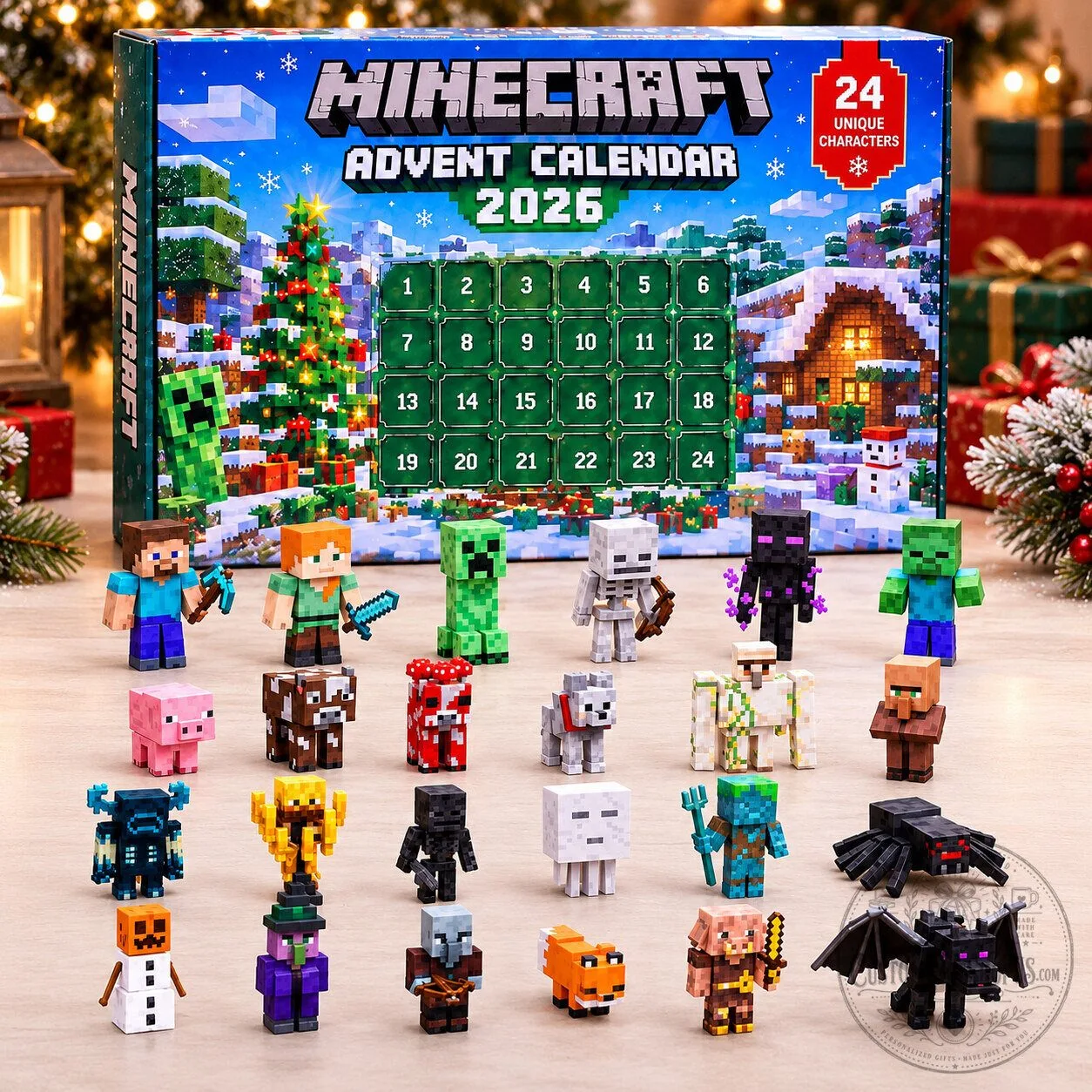 Minecraft Advent Calendar 2026 – 24 Day Christmas Countdown | Gaming Fan Collectible Gift