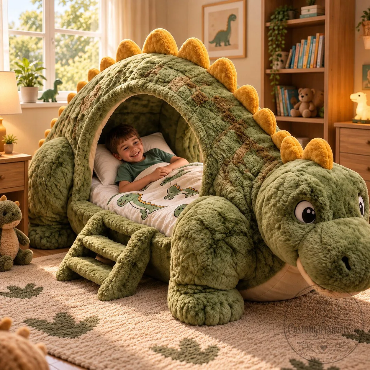 Giant Dinosaur Kids Bed – 3D Dinosaur Shaped Toddler Bed | Jurassic Bedroom Furniture Giant Dinosaur Kids Bed – 3D Dinosaur Shaped Toddler Bed | Jurassic Bedroom Furniture