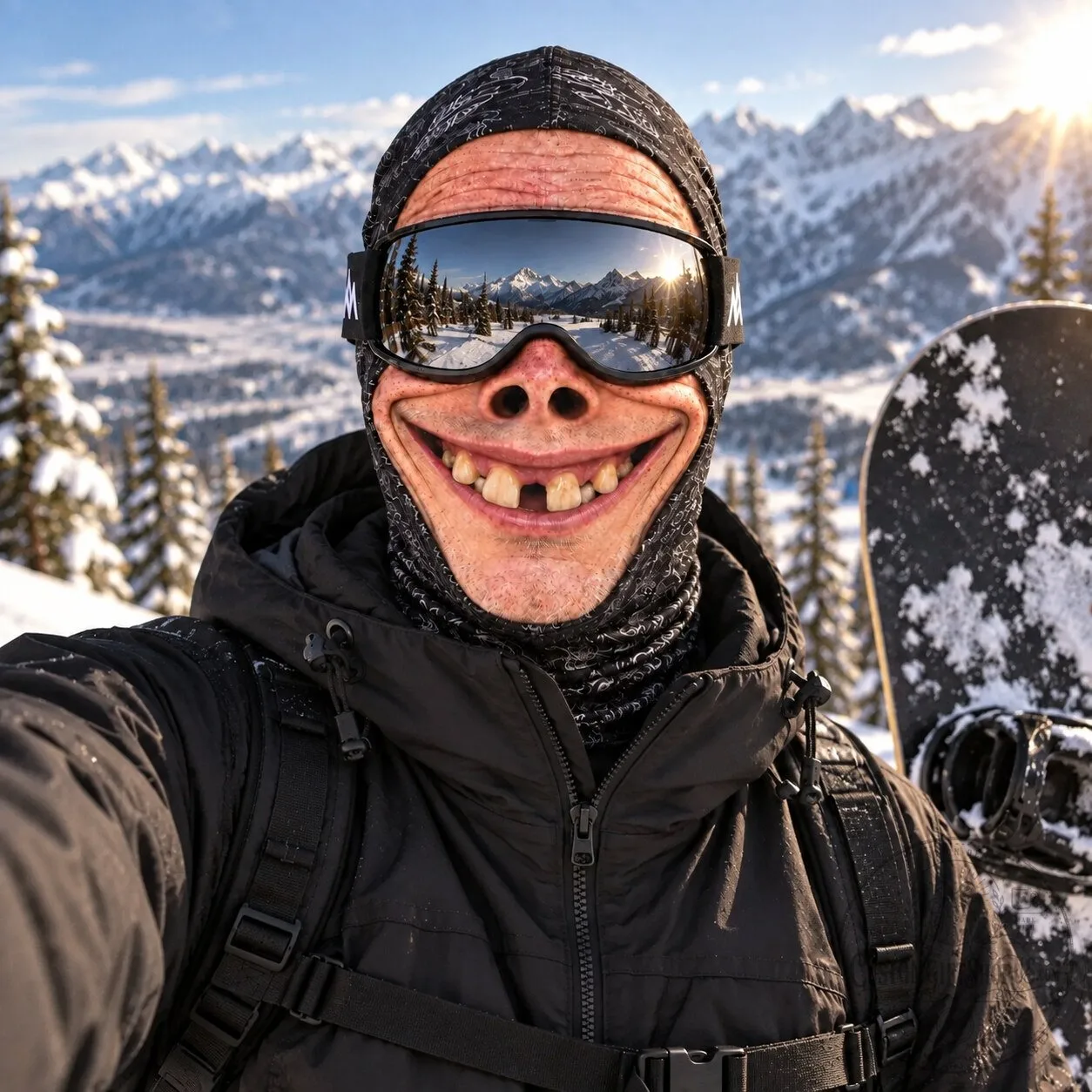 Alien Smile SmileySlopes Ski Mask – Funny Alien Face Balaclava | Ski & Snowboard Winter Gear Alien Smile SmileySlopes Ski Mask – Funny Alien Face Balaclava | Ski & Snowboard Winter Gear