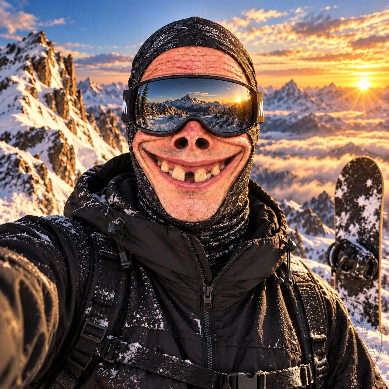 Alien Smile SmileySlopes Ski Mask – Funny Alien Face Balaclava | Ski & Snowboard Winter Gear Alien Smile SmileySlopes Ski Mask – Funny Alien Face Balaclava | Ski & Snowboard Winter Gear