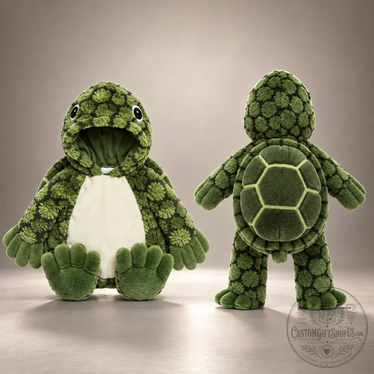 Underwraps Baby Turtle Costume – Green Fuzzy Hooded Infant & Toddler Halloween Outfit | Animal Costume