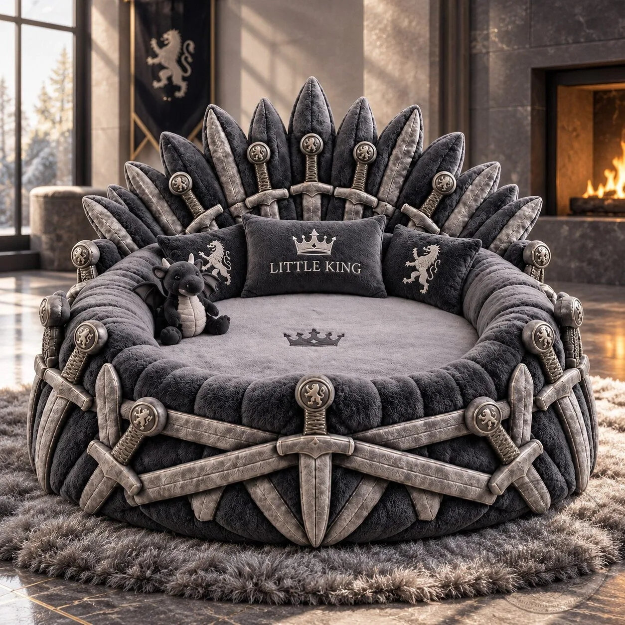 Baby Throne Bed – Royal Princess Style Infant Bed | Luxury Nursery & Baby Photo Prop