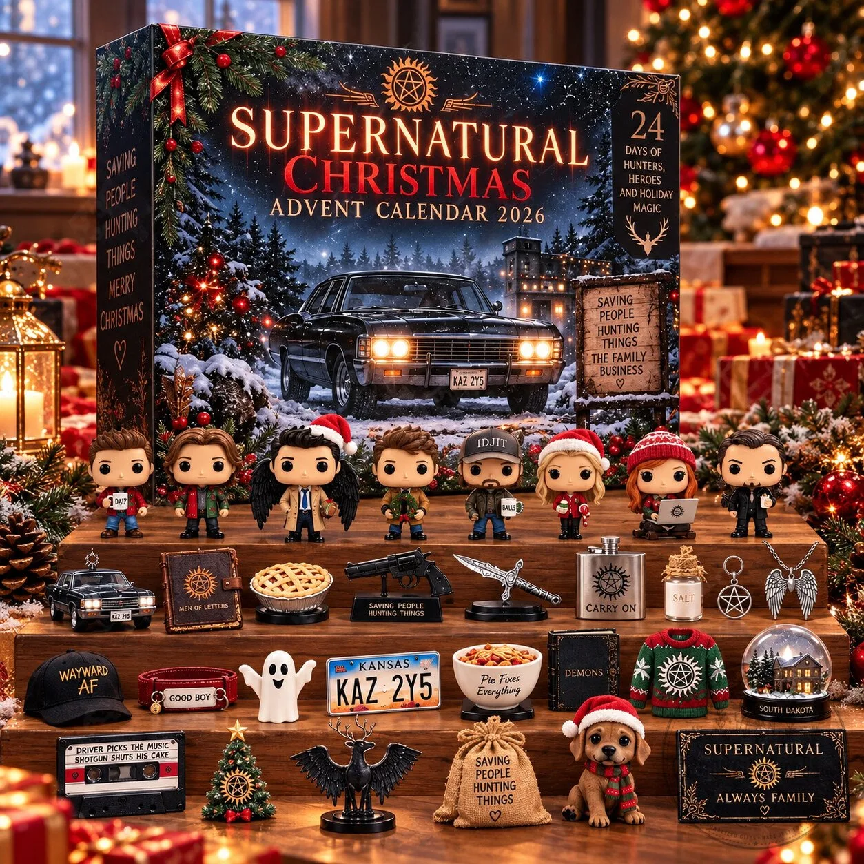 Supernatural Inspired Advent Calendar 2026 – 24 Day Christmas Countdown | Winchester Brothers Fan Gift Supernatural Inspired Advent Calendar 2026 – 24 Day Christmas Countdown | Winchester Brothers Fan Gift