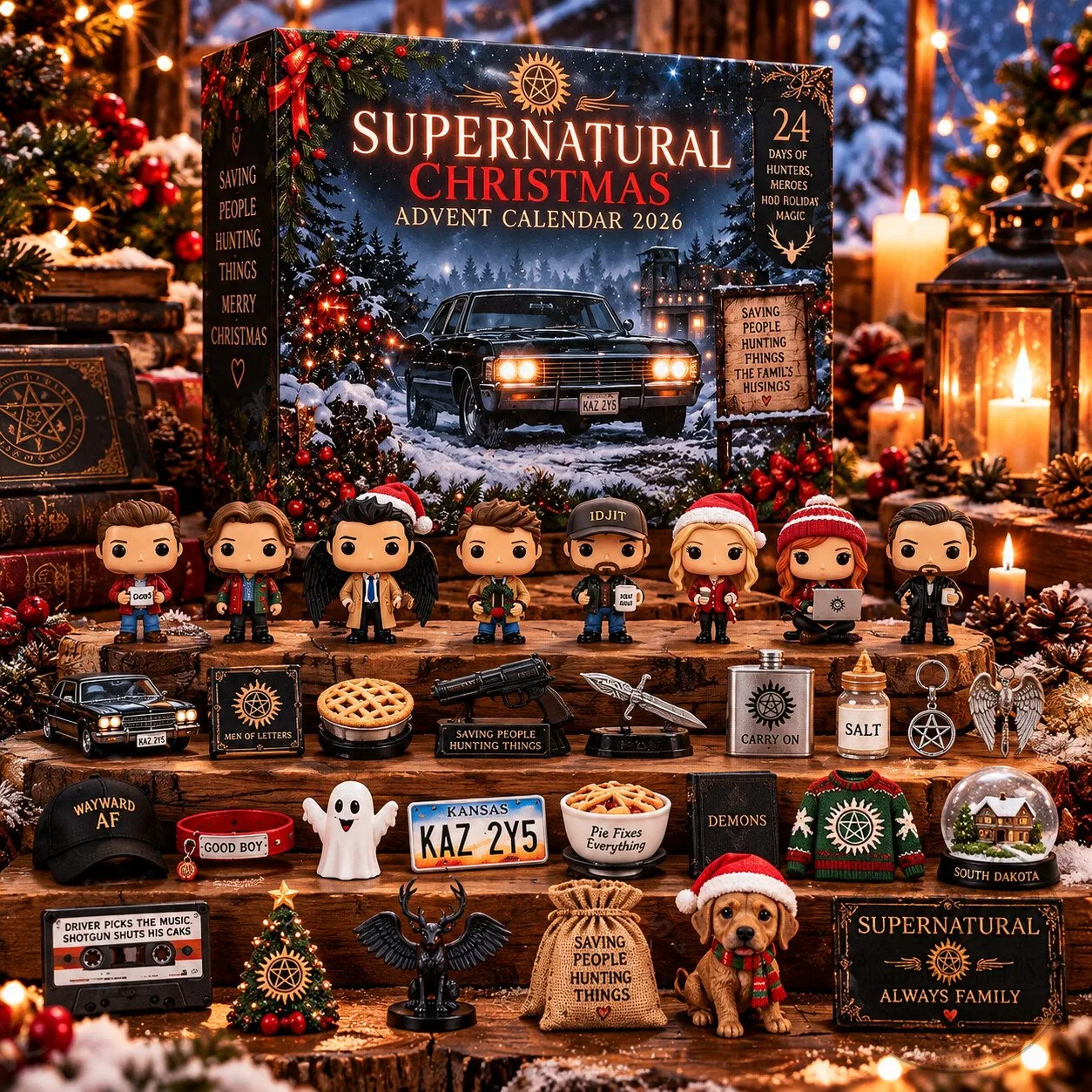 Supernatural Inspired Advent Calendar 2026 – 24 Day Christmas Countdown | Winchester Brothers Fan Gift Supernatural Inspired Advent Calendar 2026 – 24 Day Christmas Countdown | Winchester Brothers Fan Gift