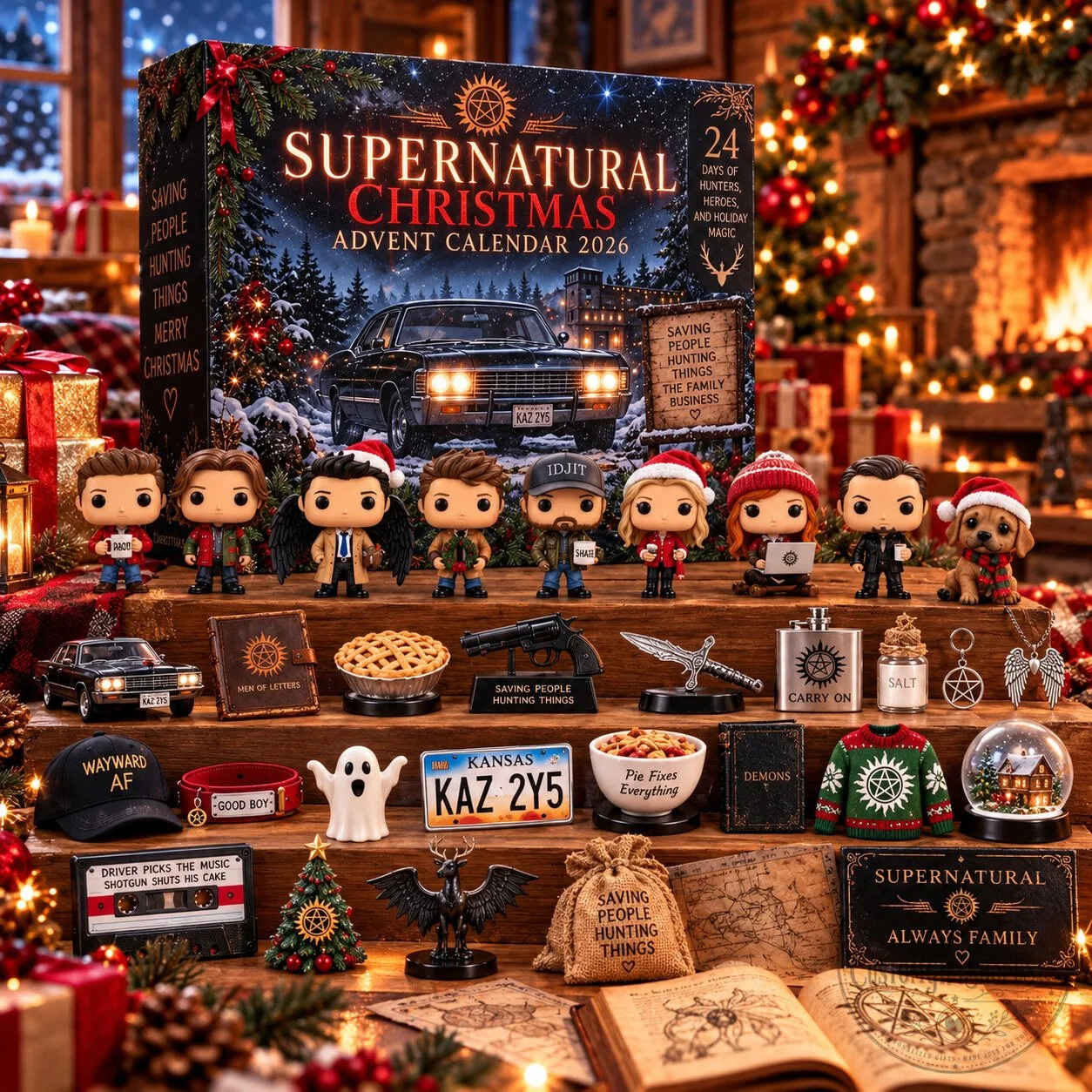 Supernatural Inspired Advent Calendar 2026 – 24 Day Christmas Countdown | Winchester Brothers Fan Gift Supernatural Inspired Advent Calendar 2026 – 24 Day Christmas Countdown | Winchester Brothers Fan Gift