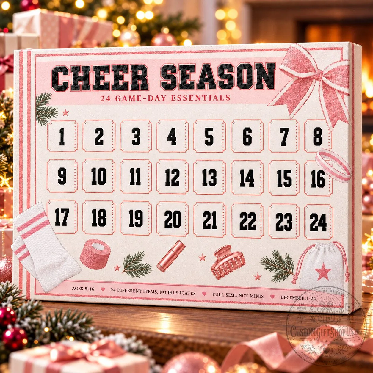 Cheer Season Advent Calendar 2026 – 24 Day Countdown | Cheerleading Game Day Essentials Gift Cheer Season Advent Calendar 2026 – 24 Day Countdown | Cheerleading Game Day Essentials Gift