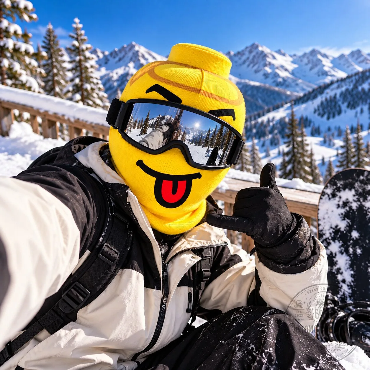 LEGO Head Brick Face Ski Mask – Funny Yellow Block Balaclava | Winter Ski & Snowboard Gear LEGO Head Brick Face Ski Mask – Funny Yellow Block Balaclava | Winter Ski & Snowboard Gear