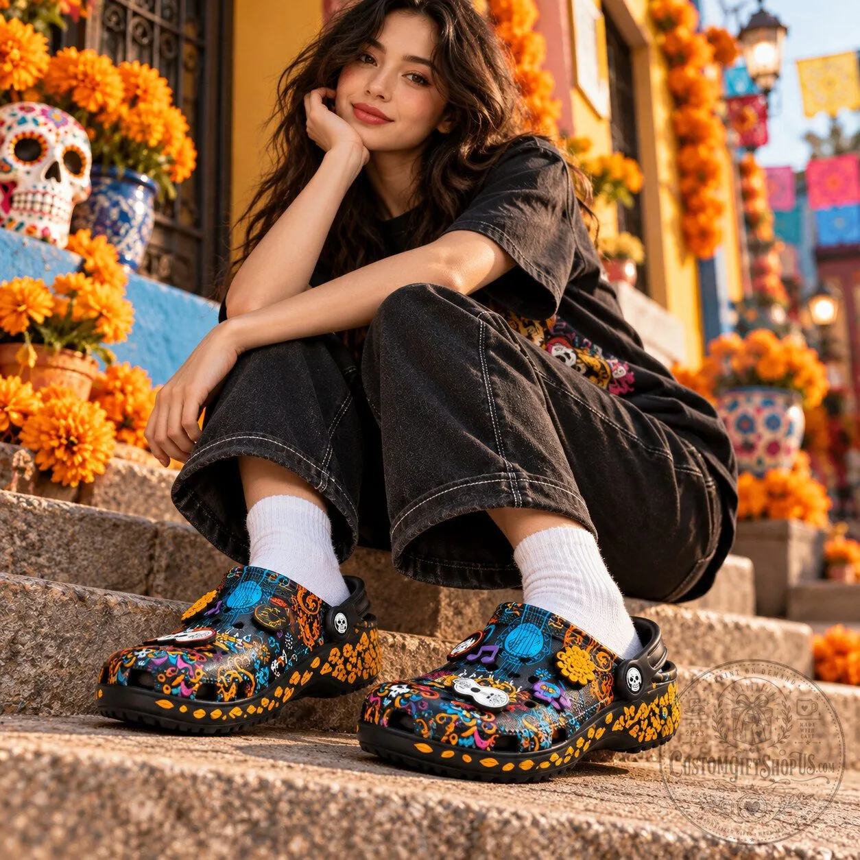 Crocs x Disney Pixar Coco Classic Clog 2026 – Día de los Muertos Shoes | Coco Fan Collectible Crocs x Disney Pixar Coco Classic Clog 2026 – Día de los Muertos Shoes | Coco Fan Collectible