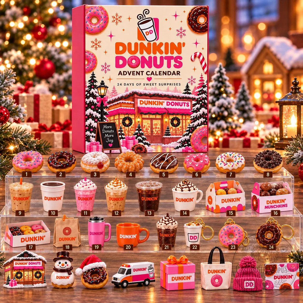 Dunkin’ Donuts Advent Calendar 2026 – 24 Days of Sweet Surprises | Coffee Lover Christmas Gift