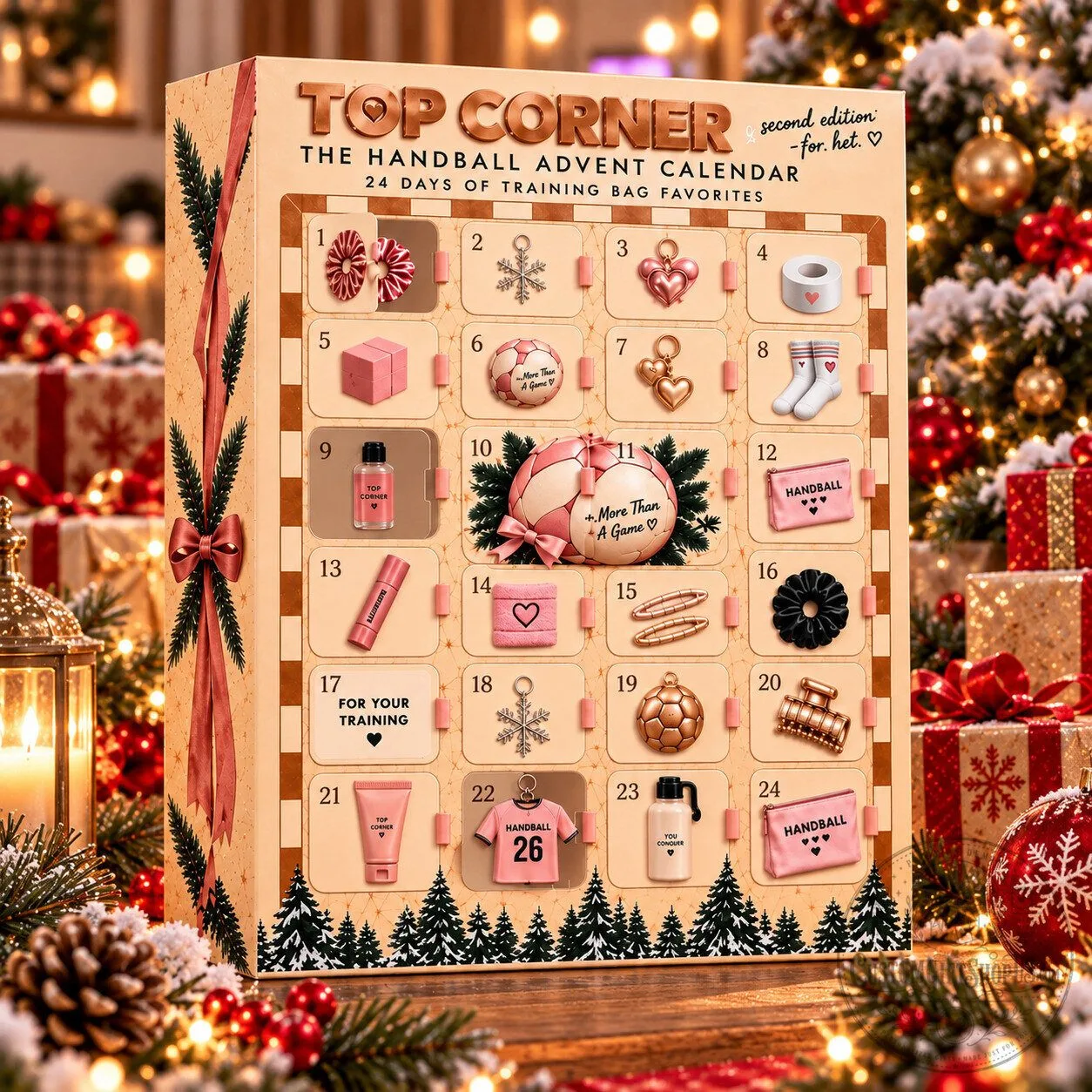 Handball Advent Calendar 2026 – Top Corner 24 Day Christmas Countdown | Handball Player Gift Handball Advent Calendar 2026 – Top Corner 24 Day Christmas Countdown | Handball Player Gift