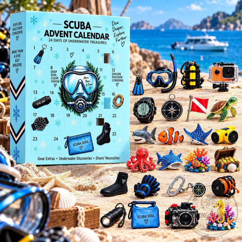 Scuba Diving Advent Calendar 2026 – 24 Day Underwater Christmas Countdown Diver & Ocean Lover Gift Scuba Diving Advent Calendar 2026 – 24 Day Underwater Christmas Countdown | Diver & Ocean Lover Gift