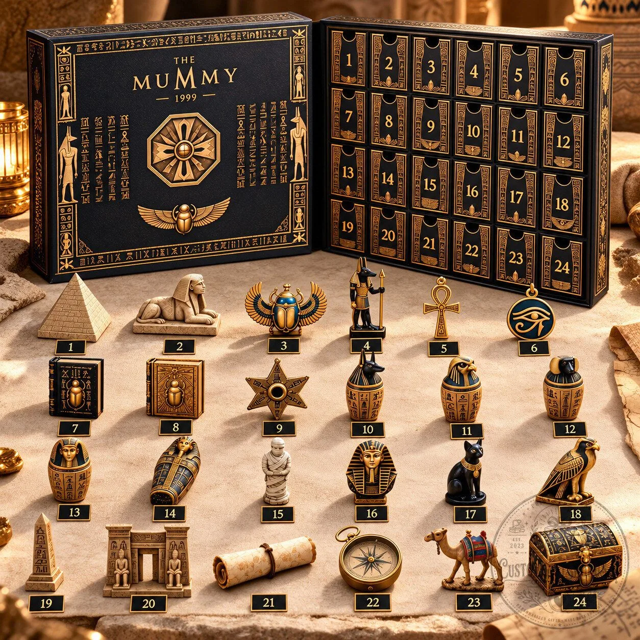 The Mummy Advent Calendar 2026 – Hamunaptra 24-Day Christmas Countdown | Movie Fan Gift The Mummy Advent Calendar 2026 – Hamunaptra 24-Day Christmas Countdown | Movie Fan Gift