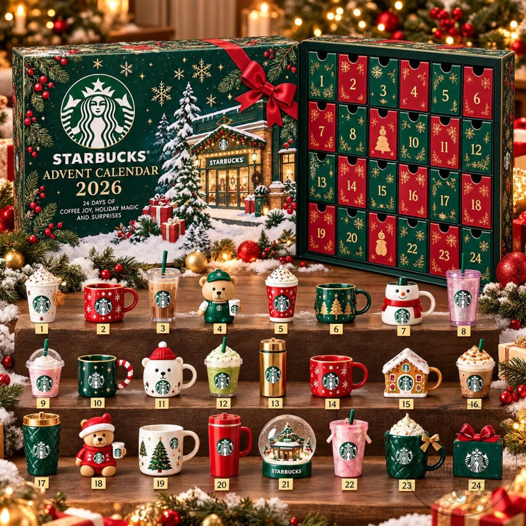 Starbucks Coffee Advent Calendar 2026 – 24-Day Countdown & Mini Collectible Theme Coffee Lover Gift Starbucks Coffee Advent Calendar 2026 – 24-Day Countdown & Mini Collectible Theme | Coffee Lover Gift