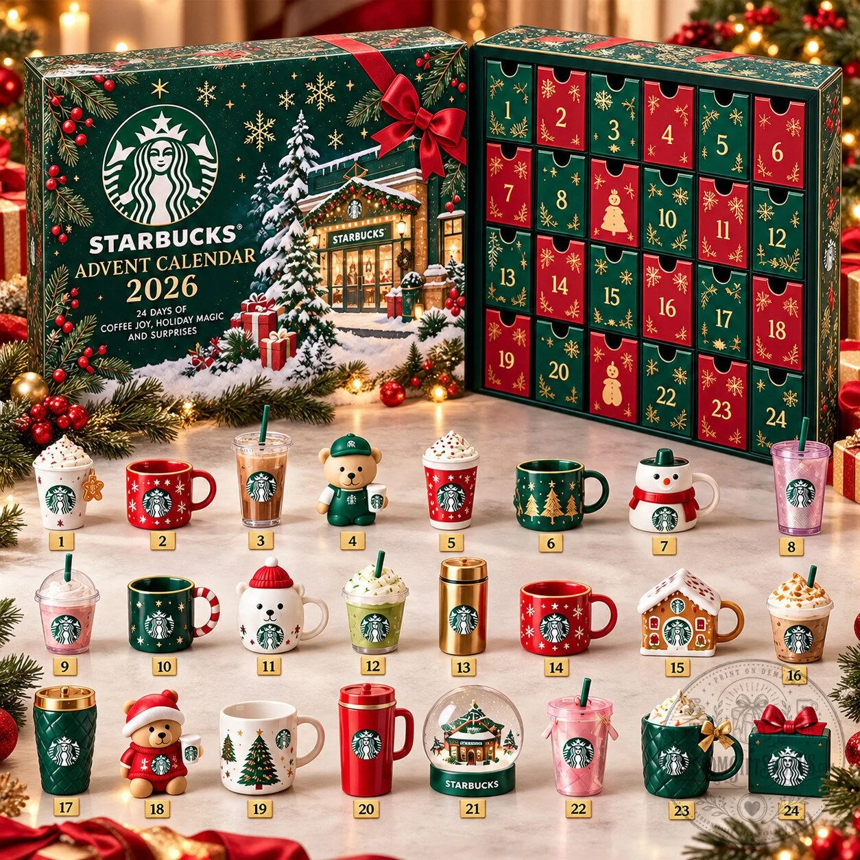 Starbucks Coffee Advent Calendar 2026 – 24-Day Countdown & Mini Collectible Theme | Coffee Lover Gift Starbucks Coffee Advent Calendar 2026 – 24-Day Countdown & Mini Collectible Theme | Coffee Lover Gift