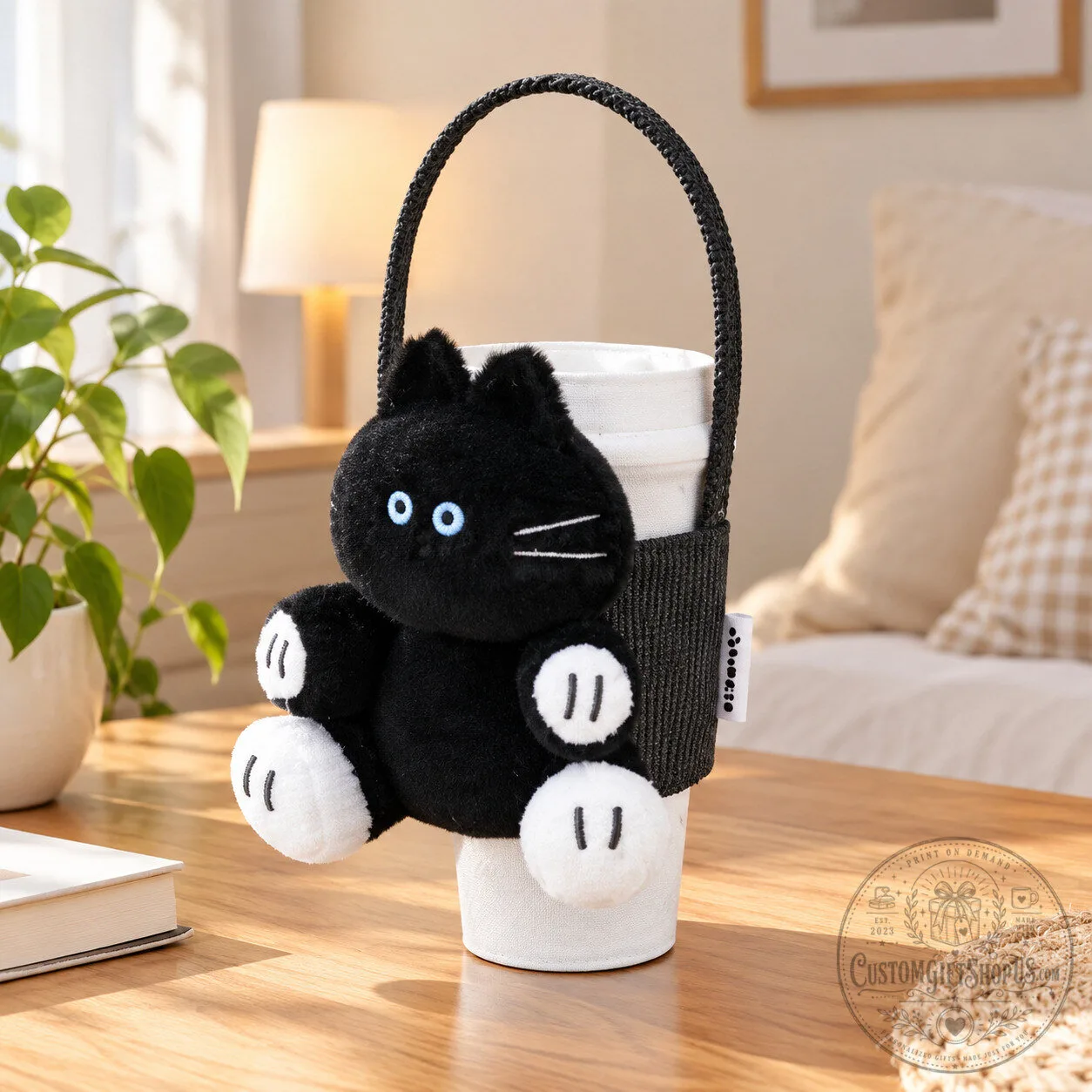 Starbucks Spooky Meowchestra Cat Plush Carrier Sleeve 2026 – Halloween Cup Holder | Cat Lover Gift