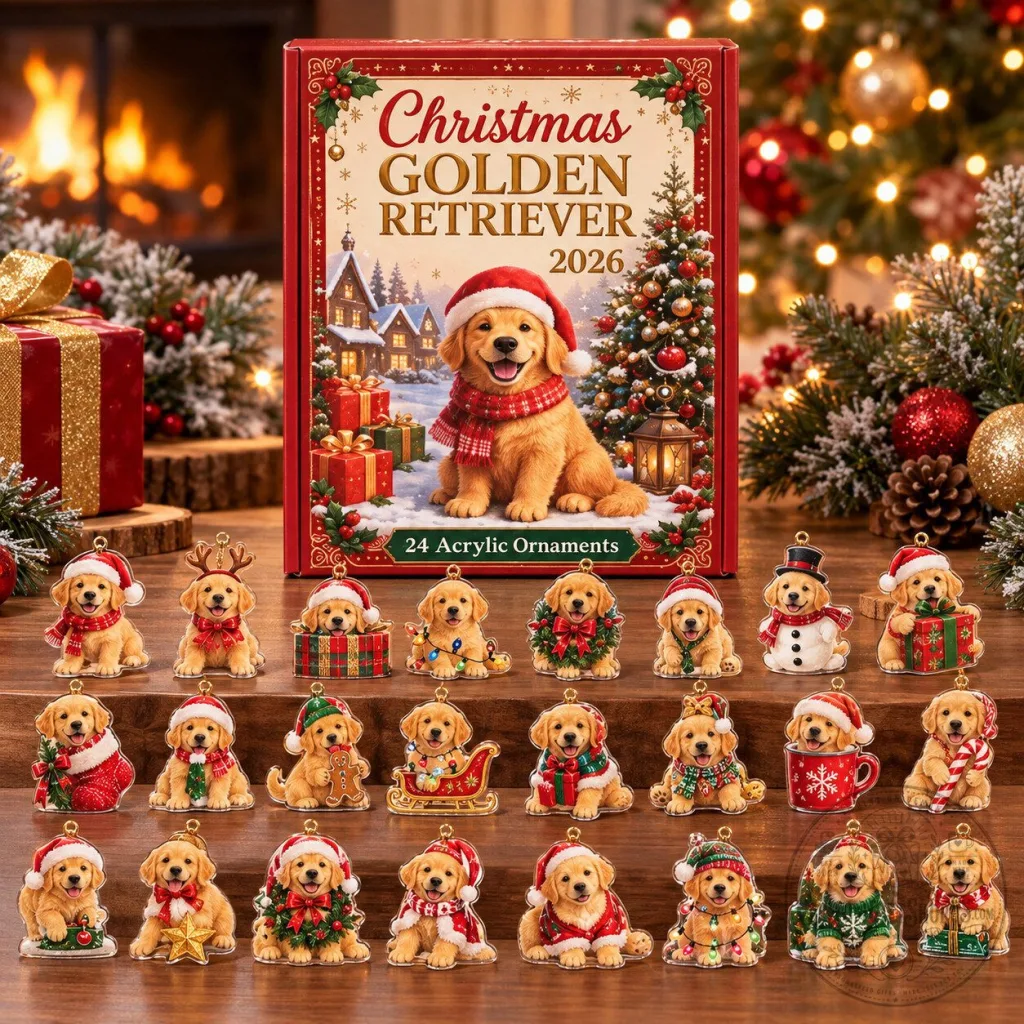 Golden Retriever Advent Calendar 2026 – 24 Christmas Dog Ornaments Golden Retriever Lover Gift Golden Retriever Advent Calendar 2026 – 24 Christmas Dog Ornaments | Golden Retriever Lover Gift