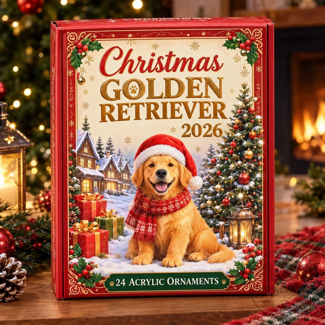 Golden Retriever Advent Calendar 2026 – 24 Christmas Dog Ornaments | Golden Retriever Lover Gift Golden Retriever Advent Calendar 2026 – 24 Christmas Dog Ornaments | Golden Retriever Lover Gift