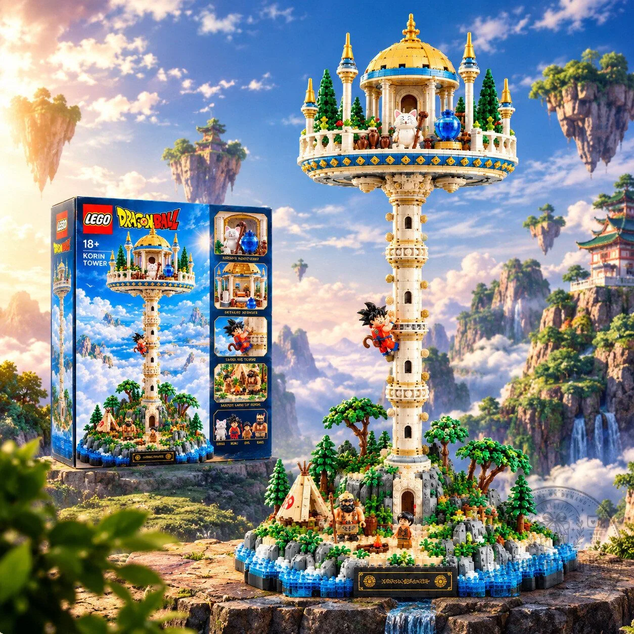 LEGO Dragon Ball Korin Tower Building Set – Korin’s Sanctuary Display Model | Anime Collector Gift